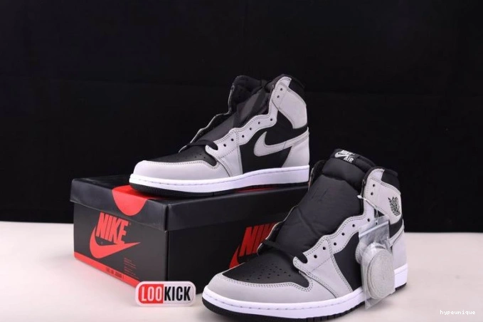 HYPE High Light Black Smoke White Retro 555088-035 Jordan Grey Air 1 0718